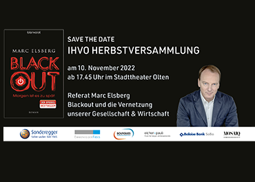 IHVO Herbstversammlung 2022 mit Bestseller-Autor Marc Elsberg